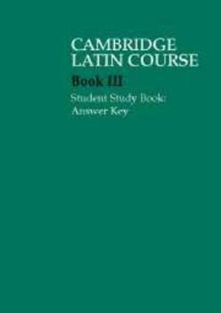 Paperback Cambridge Latin Course 3 Student Study Book Answer Key Book