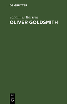 Hardcover Oliver Goldsmith [German] Book