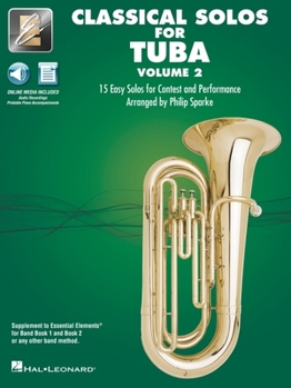 Paperback Essential Elements Classical Solos for Tuba - Volume 2: 15 Easy Solos for Contest & Performance with Online Audio & Printable Piano Accompaniments Book