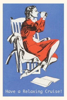 Paperback Vintage Journal Woman with Binoculars Postcard Book
