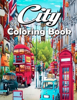 Paperback City Coloring Book for Adults [Large Print] Book