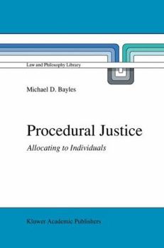 Paperback Procedural Justice: Allocating to Individuals Book