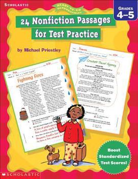 Paperback 24 Nonfiction Passages for Test Practice: Grades 4-5 Book