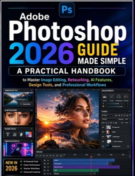 Paperback Adobe Photoshop 2026 Guide Made Simple: A Practical Handbook to Master Image Editing, Retouching, AI Features, Design Tools, and Professional Workflow Book