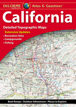 Paperback Delorme Atlas & Gazetteer: California Book