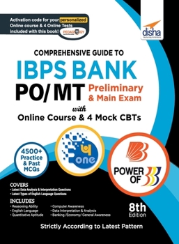 Paperback Comprehensive Guide to IBPS Bank PO/ MT Preliminary & Main Exam with Online Course & 4 Online CBTs (8th Edition) Book