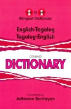 Hardcover English-Tagalog Tagalog-English One-to-One Dictionary Book