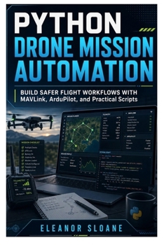 Paperback Python Drone Mission Automation: Build Safer Flight Workflows with MAVLink, ArduPilot, and Practical Scripts Book