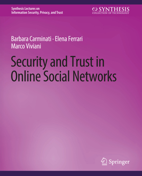 Paperback Security and Trust in Online Social Networks Book