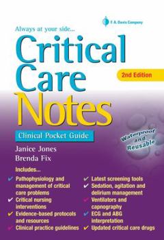 Spiral-bound Critical Care Notes: Clinical Pocket Guide Book