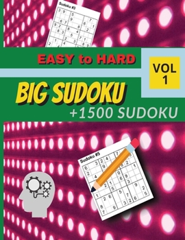 Paperback Sudoku Big: Vol 1 Easy and Medium Book