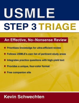 Paperback USMLE Step 3 Triage: An Effective, No-Nonsense Review Book