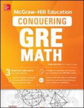 Paperback McGraw-Hill Education Conquering GRE Math, Third Edition Book