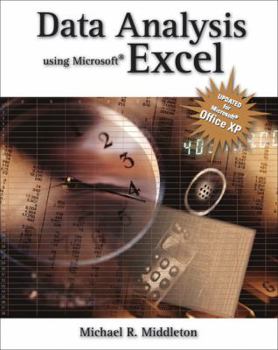 Paperback Data Analysis Using Microsoft Excel: Updated for Office XP Book