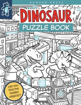 Paperback Bunker Press Dinosaur Puzzle Book