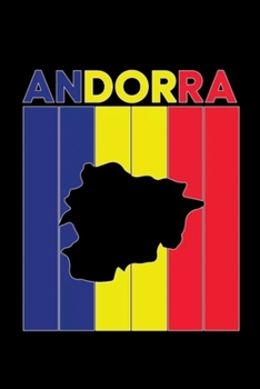 Paperback Andorra Country and Flag Notebook: Blank Lined Notebook Journal for Work, School, Office - 6x9 110 page Book