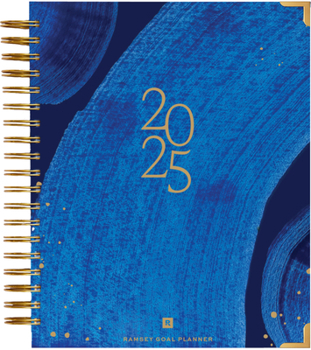 Spiral-bound 2025 Ramsey Goal Planner Book