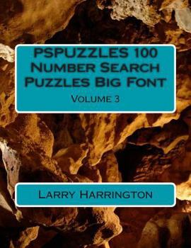 Paperback PSPUZZLES 100 Number Search Puzzles Big Font Volume 3 Book