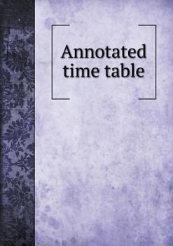 Paperback Annotated time table Book