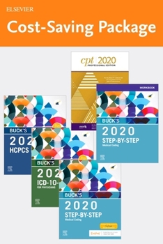 Paperback Step-By-Step Medical Coding 2020 Edition - Text, Workbook, 2020 ICD-10-CM for Physicians Edition, 2020 HCPCS Professional Edition and AMA 2020 CPT Pro Book