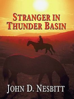 Hardcover Stranger in Thunder Basin [Large Print] Book