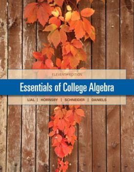 Hardcover Essentials of College Algebra Book