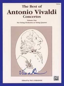 Paperback The Best of Antonio Vivaldi Concertos (For String Orchestra or String Quartet), Vol 1: Viola (The Best of..., Vol 1) Book