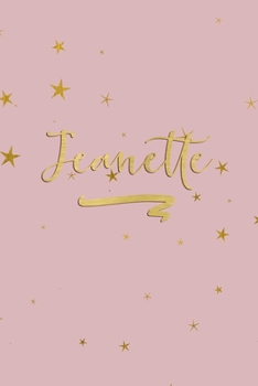 Paperback Jeanette: Personalized Journal to Write In - Rose Gold Line Journal Book