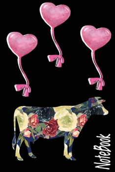 Notebook: Cute Cow Cartoon themed Cover Design Notebook For Girls Boys Kids Teens For Taking notes & Ideas - Perfect gifts Journal For Cow Lovers.