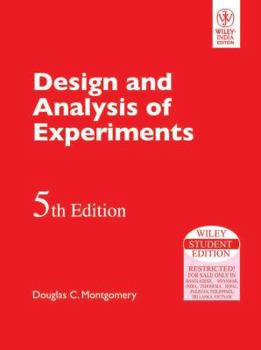 Paperback Design And Analysis Of Experiments Book