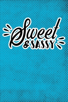 Sweet & Sassy: Blue Punk Print Sassy Mom Journal / Snarky Notebook