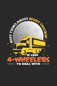 Paperback 4-Wheelers: 6x9 Truck Driver - blank with numbers paper - notebook - notes Book