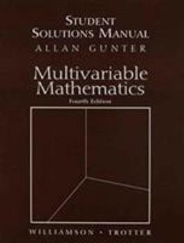 Paperback Students Solutions Manual for Multivariable Mathematics Book