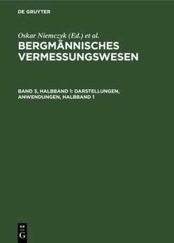Hardcover Darstellungen, Anwendungen, Halbband 1 [German] Book