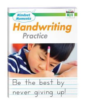 Paperback Mindset Moments: Manuscript Handwriting Practice Gr. K-1 Reproducible Book