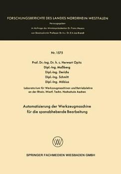 Paperback Automatisierung Der Werkzeugmaschine Für Die Spanabhebende Bearbeitung [German] Book