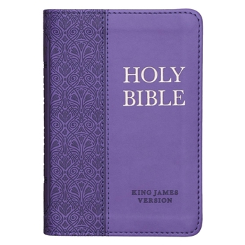 Imitation Leather KJV Bible Mini Pocket Purple Book