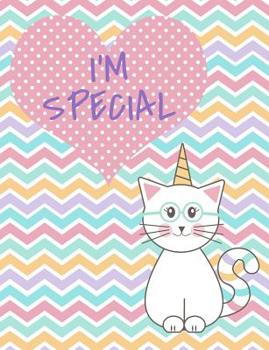 I'm Special: Cute Caticorn Primary Composition Book Grades K-2