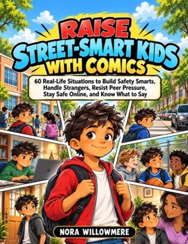 RAISE STREET-SMART KIDS WITH COMICS: 60 Real-Life Situations to Build Safety Smarts, Handle Strangers, Resist Peer Pressure, Stay Safe Online, and Know What to Say