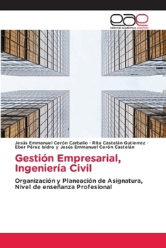 Paperback Gestión Empresarial, Ingeniería Civil [Spanish] Book