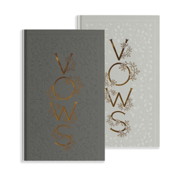 Hardcover Our Wedding Vows: A Set of Heirloom-Quality Vow Books with Foil Accents and Hand-Drawn Illustrations Book