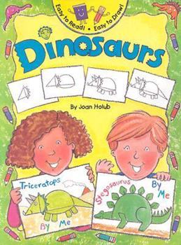 Paperback Easy to Read! Easy to Draw! Dinosaurs Book