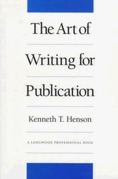 Hardcover The Art of Writing for Publication Book
