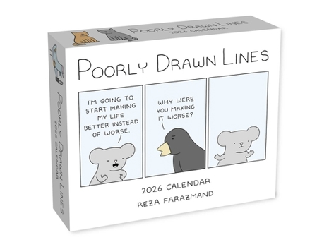 Paper Catalog Poorly Drawn Lines 2026 Day-To-Day Calendar Book