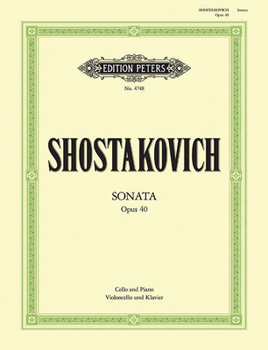 Paperback Cello Sonata in D Minor Op. 40 Book