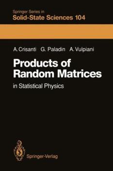 Paperback Products of Random Matrices: In Statistical Physics Book