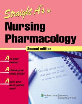 Paperback Straight A's in Nursing Pharmacology [With CDROM] Book