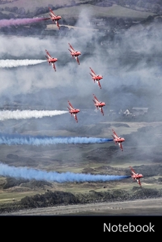 Notebook: 110 Seiten, liniert. Flugzeug Notizbuch / persönliches Tagebuch / Schreibheft / Logbuch / Planer / Vokabelheft / Notizen - 6 x 9 Zoll (15,24 ... Seiten mit Datumslinie, glänzendes Cover.