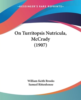 Paperback On Turritopsis Nutricula, McCrady (1907) Book