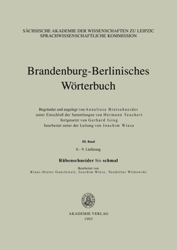 Paperback Rubenschneider Bis Schmal [German] Book